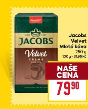 Jacobs Velvet Mletá káva 250 g 