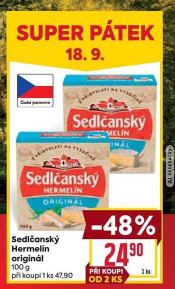 Sedlčanský Hermelín 100g