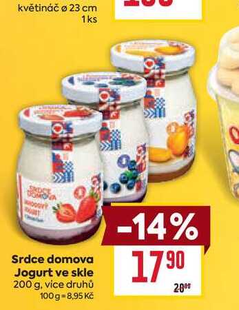 Srdce domova Jogurt ve skle 200 g