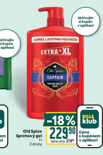 Old Spice Sprchový gel 1l BILLA