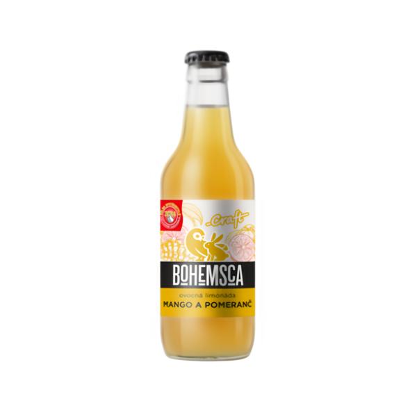Bohemsca Craft limonáda Mango a Pomeranč
