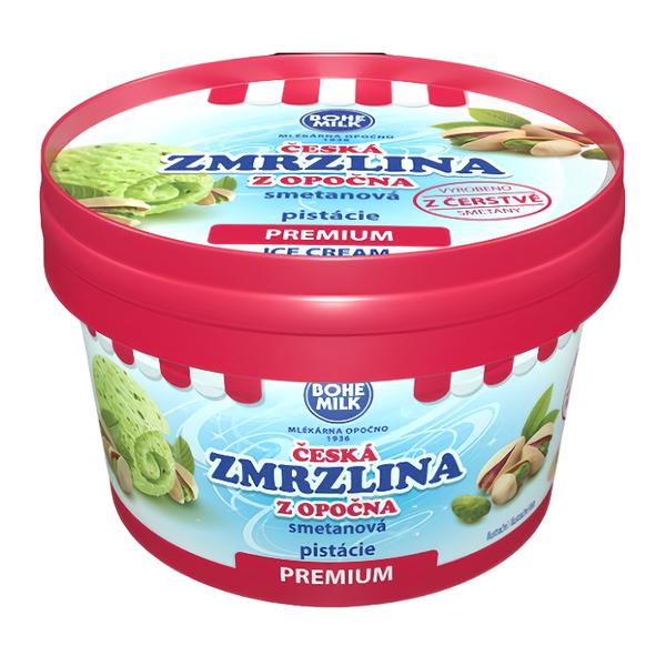 Bohemilk Premium Česká zmrzlina z Opočna Pistácie