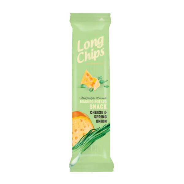 Long Chips Bramborový snack Sýr a jarní cibulka