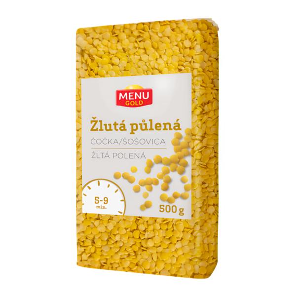 Menu Gold Čočka žlutá, půlená