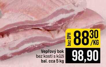 Vepřový bok bez kosti s kůží bal. cca 5 kg 