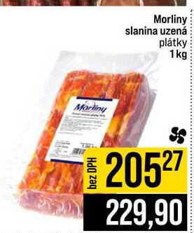 Morliny slanina uzená plátky 1kg