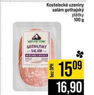 Kostelecké uzeniny salám gothajský plátky 100 g 