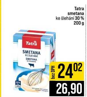 Tatra smetana ke šlehání 30% 200 g