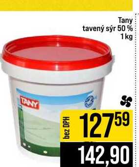 Tany tavený sýr 50% 1kg
