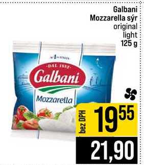 Galbani Mozzarella sýr original light 125 g