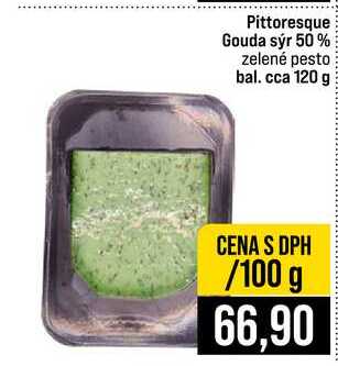 Pittoresque Gouda sýr 50% zelené pesto bal. cca 120 g