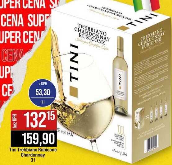 Tini Trebbiano Rubicone Chardonnay 3l
