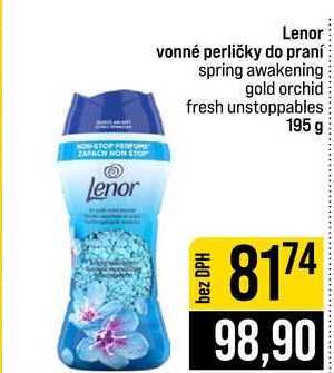 Lenor vonné perličky do praní spring awakening gold orchid fresh unstoppables 195 g JIP