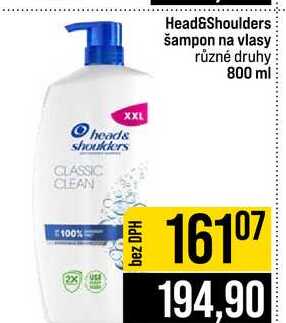 Head&Shoulders šampon na vlasy různé druhy 800 ml JIP