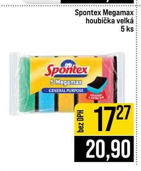 Spontex Megamax houbička velká 5 ks JIP