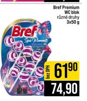 Bref Premium WC blok různé druhy 3x50 g JIP