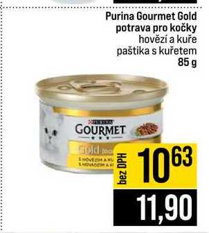 Purina Gourmet Gold potrava pro kočky hovězí a kuře paštika s kuřetem 85 g