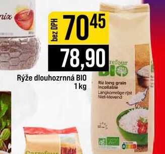Rýže dlouhozrnná BIO 1kg