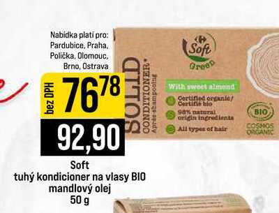 Soft tuhý kondicioner na vlasy BIO mandlový olej 50 g JIP