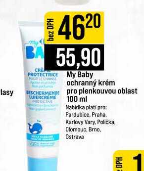 My Baby ochranný krém pro plenkouvou oblast 100 ml JIP