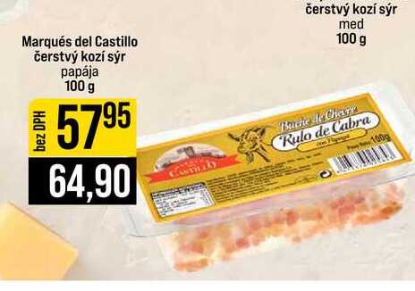 Marqués del Castillo čerstvý kozí sýr papája 100 g