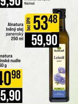 Alnatura Iněný olej panenský 250 ml