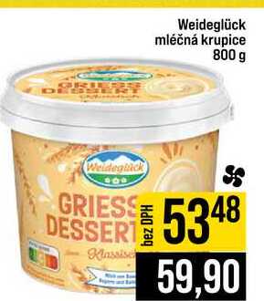 Weideglück mléčná krupice 800 g