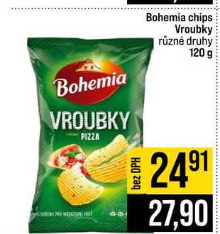 Bohemia chips Vroubky různé druhy 120 g