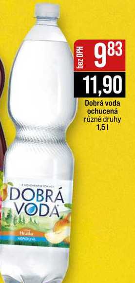 Dobrá voda ochucená různé druhy 1,5l