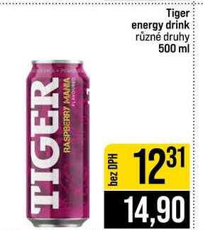 Tiger energy drink různé druhy 500 ml