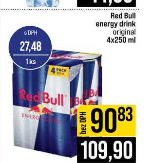 Red Bull energy drink original 4x250 ml