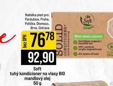 Soft tuhý kondicioner na vlasy BIO mandlový olej 50 g