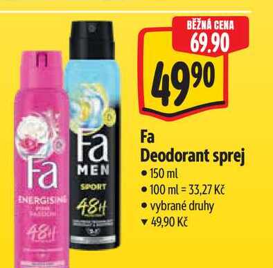 Fa  Deodorant sprej  150 ml Albert