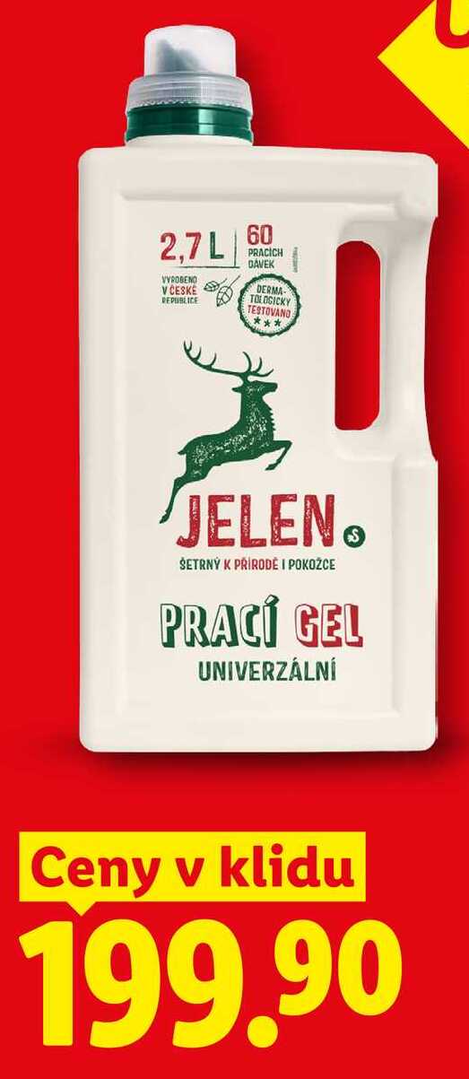 JELEN, PRACÍ GEL UNIVERZÁLNÍ Lidl