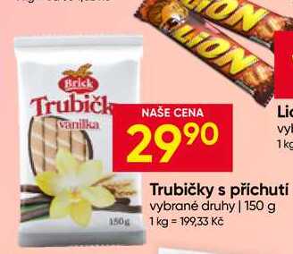 Trubičky s příchutí vybrané druhy 150 g