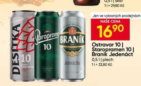 Braník Jedenáct 0,5l plech  v akci