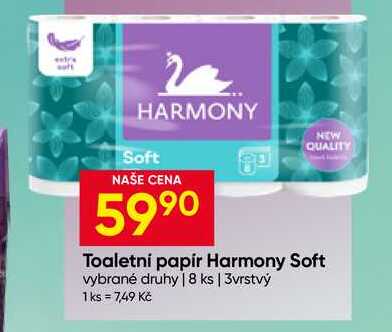 Harmony Soft vybrané druhy 8 ks 3vrstvý Hruška