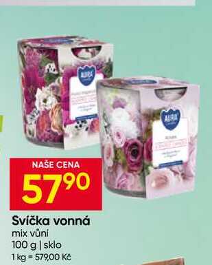 Svíčka vonná mix vůni 100 g Hruška