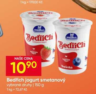 Bedřich jogurt smetanový vybrané druhy 150 g