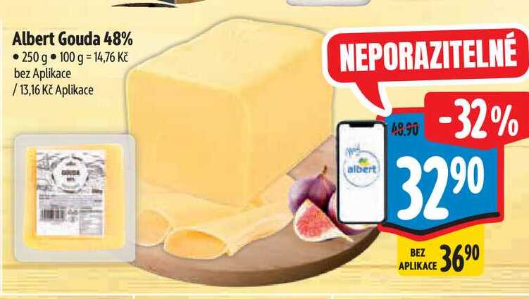 Albert Gouda 48% 250 g