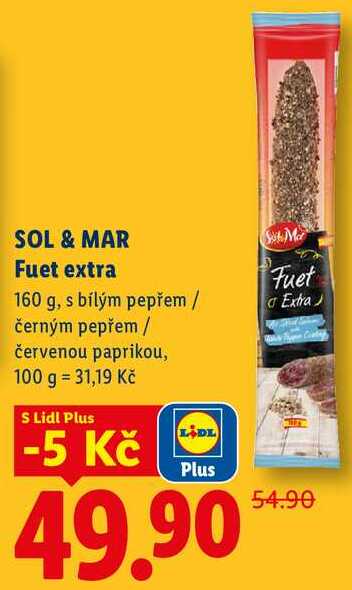 SOL & MAR Fuet extra, 160 g