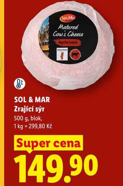SOL & MAR Zrající sýr, 500 g