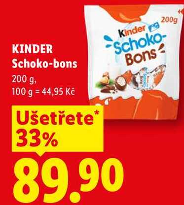 KINDER Schoko-bons, 200 g