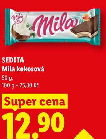 SEDITA Mila kokosová, 50 g