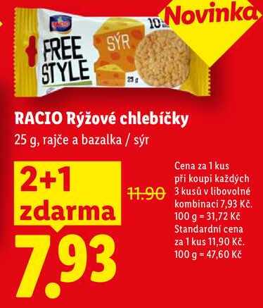 RACIO Rýžové chlebíčky, 25 g