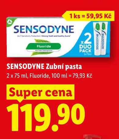 SENSODYNE Zubní pasta, 2 x 75 ml