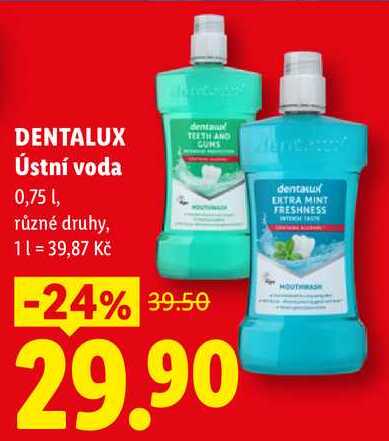 DENTALUX Ústní voda, 0,75 l Lidl