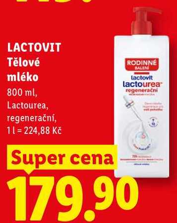 LACTOVIT Tělové mléko, 800 ml Lidl