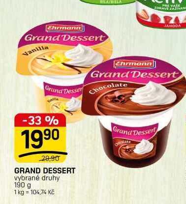 GRAND DESSERT vybrané druhy 190 g
