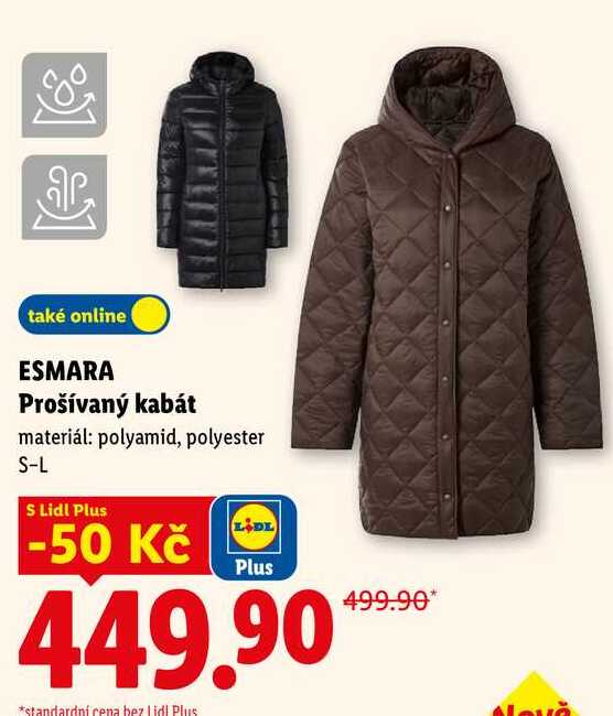 ESMARA Prošívaný kabát